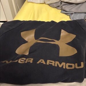 Under Armour Black Sweatshirt with Gold Emblem and cream one